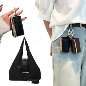 Foldable Tote Bag with Keychain