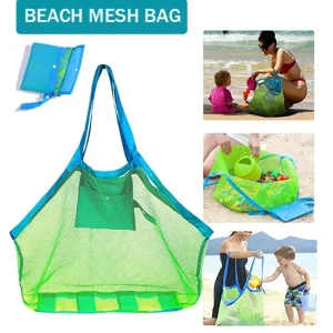 1pc Multicolor Large Mesh Beach Bag
