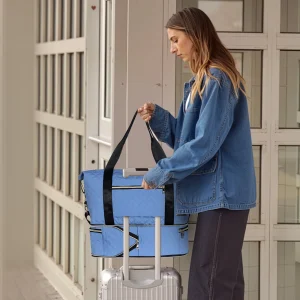 Large-Capacity Double-Layer Expansion Fitness Bag