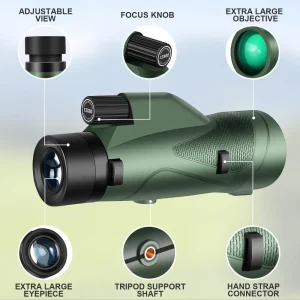 Pankoo 12x60 HD Monocular Telescope