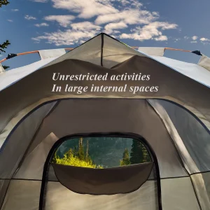 Outdoor Rainproof Sunshine-proof Tent Two doors