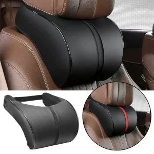 Memory Cotton Car Leather Neck Pillow