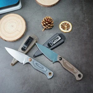 Flax handle CPM-Magna Cut folding knife, lightweight, EDC portable knives for outdoor camping