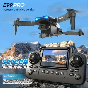 The Upgraded 2026 E99PRO MAX Drone Features Dual 8K Cameras, In-Screen Remote Control, Two Batteries, One-Key Return-to-Home, A Foldable Design, USB Charging, Wi-Fi Connectivity.