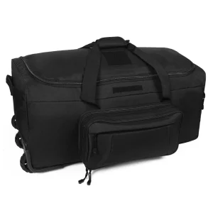 124L Large Capacity Tactical Duffel Bag Rolling Luggage, Heavy-Duty, Camping, Hiking.