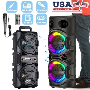 3000W Portable Bluetooth Speaker Sub Woofer Heavy Bass System Karaoke Rechargeable Loud SOUND